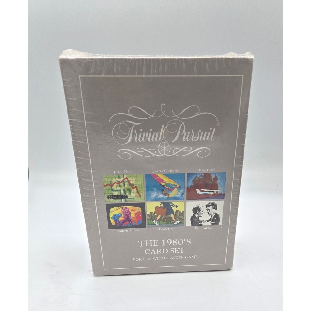 Trivial Pursuit 1980s Card Set For Use With Master Game Sealed Vintage